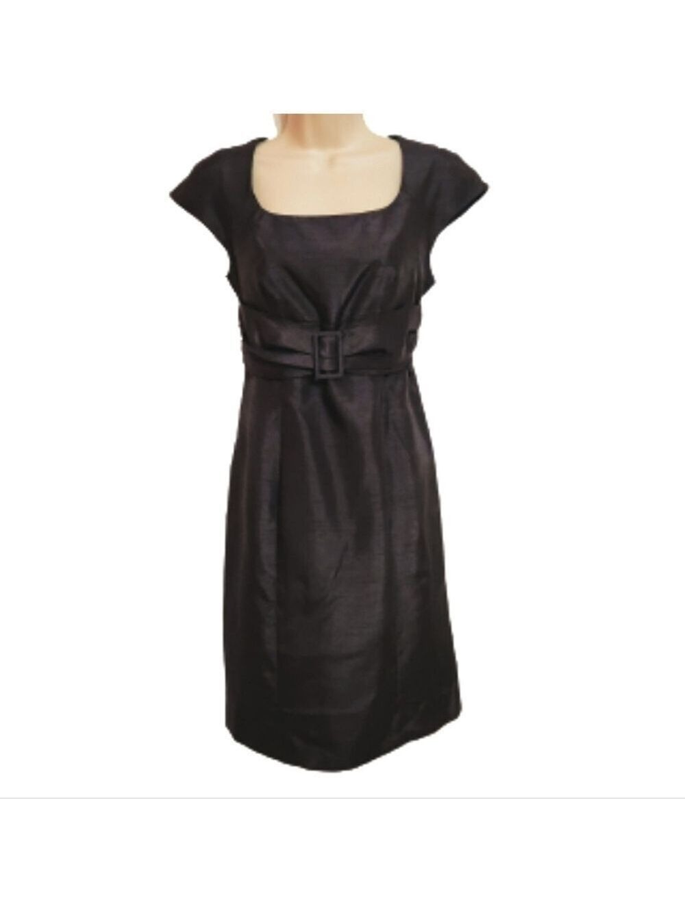 Madison Leigh Petite Grey Pencil Dress Size 4